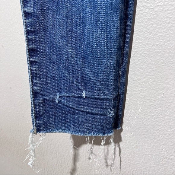 Madewell 9" High-Rise Skinny Exposed Button Fly Dark Wash Stretch Denim Jeans 28 - Picture 3 of 14